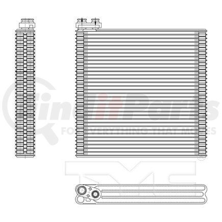 97146 by TYC -  A/C Evaporator Core