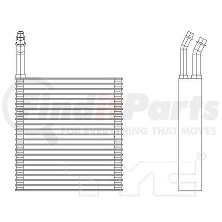 97150 by TYC -  A/C Evaporator Core