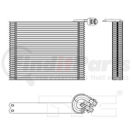 97151 by TYC -  A/C Evaporator Core