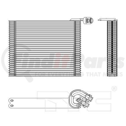 97151 by TYC - A/C Evaporator Core