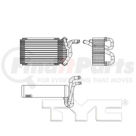 TYC 97178 A/C Evaporator Core A/C Evaporator Core