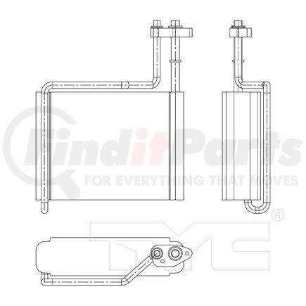 97180 by TYC - Evaporator