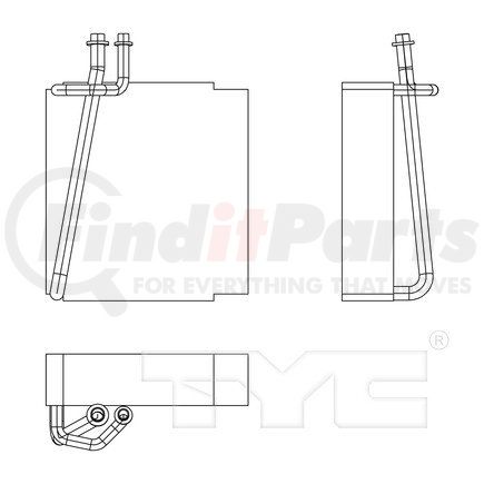 TYC 97181 A/C Evaporator Core A/C Evaporator Core