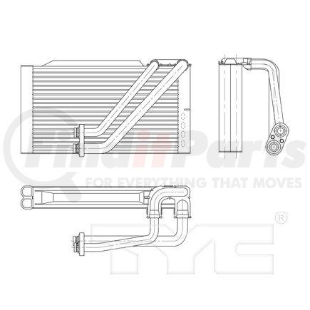 97187 by TYC -  A/C Evaporator Core