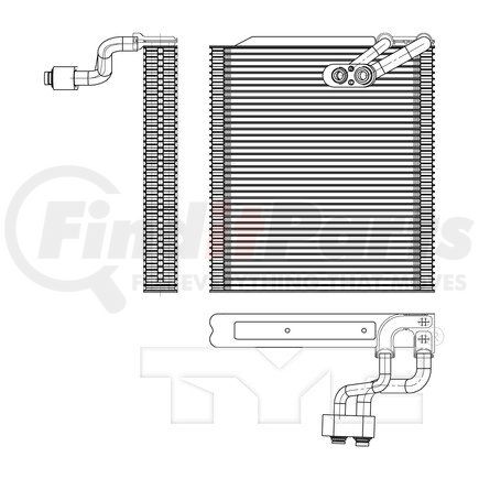 97188 by TYC -  A/C Evaporator Core