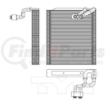 97188 by TYC - A/C Evaporator Core