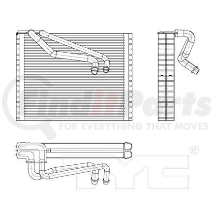 97190 by TYC - A/C Evaporator Core