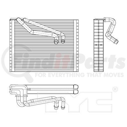 97190 by TYC -  A/C Evaporator Core