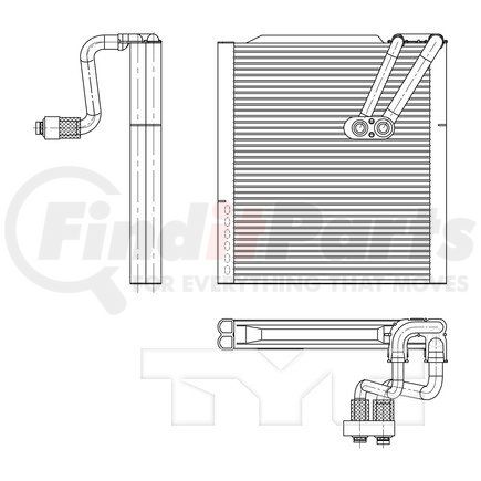 97186 by TYC -  A/C Evaporator Core