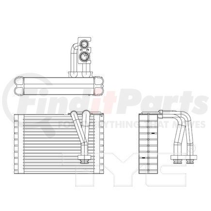 97197 by TYC -  A/C Evaporator Core