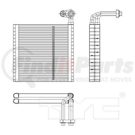 97199 by TYC -  A/C Evaporator Core