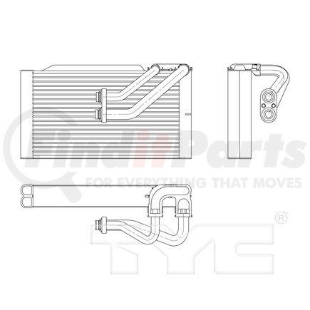 97194 by TYC -  A/C Evaporator Core