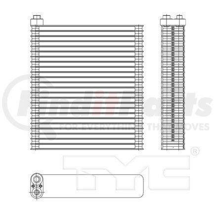97196 by TYC -  A/C Evaporator Core