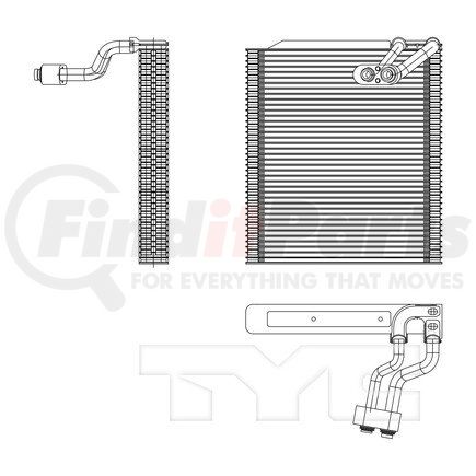 97203 by TYC -  A/C Evaporator Core