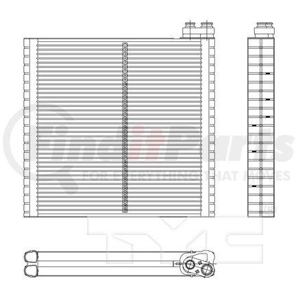 97212 by TYC -  A/C Evaporator Core