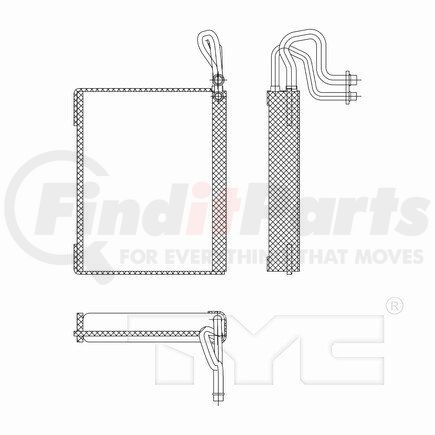 97213 by TYC -  A/C Evaporator Core