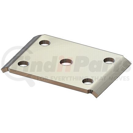 TP-02 by POWER10 PARTS - UTILITY AXLE TIE PLATE 5-HOLE for 1-3/4in Wide Spring 3-1/8 Inside Width U-Bolt