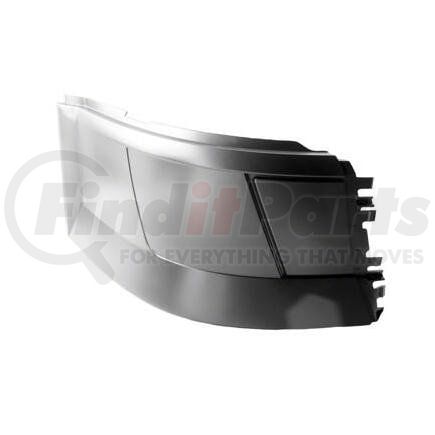 HDB010239RH by VOLVO - Bumper End - 2004 - 2015 Volvo VNL, Right Front, without Fog Lamp Hole, Plastic