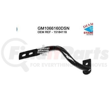 GM1066160DSN by CHEVROLET - BUMPER OUTR BRACE FT LH;03-7 SLV 1500CREW CAB/ALL 2500/3500