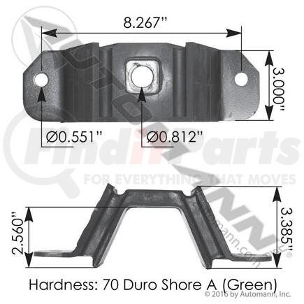 M17395 by AUTOMANN - ENGINE ISOLATOR FREIGHTLINER