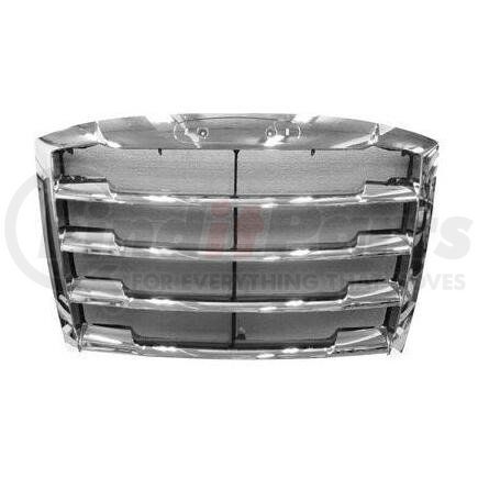 HDG010045 by FREIGHTLINER - Grille - Chrome, For 2018-2019 Freightliner Cascadia, with Bug Screen