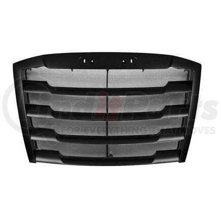 HDG010046 by FREIGHTLINER - Grille - Black, For 2018-2019 Freightliner Cascadia, with Bug Screen