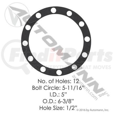 180.10606 by AUTOMANN - DRIVE FLANGE GASKET