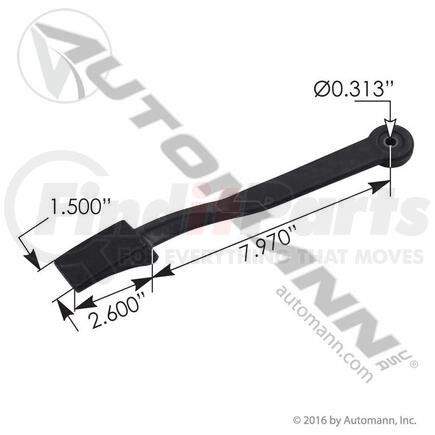 HLK1037 by AUTOMANN - HOOD LATCH FREIGHTLINER