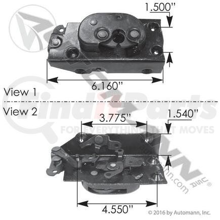 HLK2051 by AUTOMANN - DOOR LATCH LH IHC