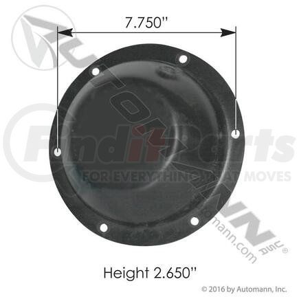 M1267 by AUTOMANN - MACK TRUNNION CAP STEEL 2.5IND