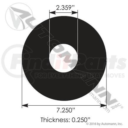 M14712 by AUTOMANN - WEAR PAD HENDRICKSON/TURNER