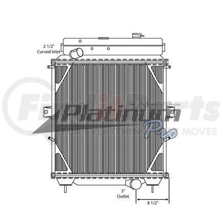 HDC010019 by KENWORTH - Design Style  Copper BrassHeight  40 InchesWidth  28 InchesDepth  2 1/2 InchesInlet  2 1/2 Inch ConnectionOutlet  3 Inch ConnectionEngine Oil Cooler  NoTrans Oil Cooler  NoMake  KenworthModel  T600 T800Start Year  1994End Year  2006