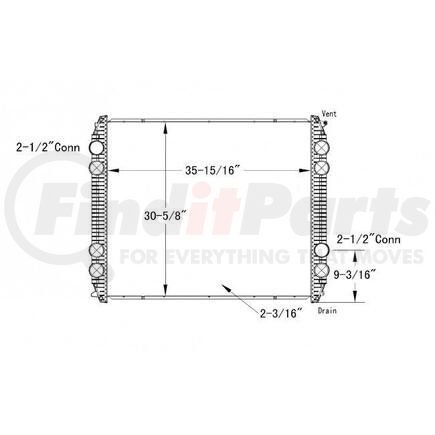 HDC010007PA by FREIGHTLINER - Radiator