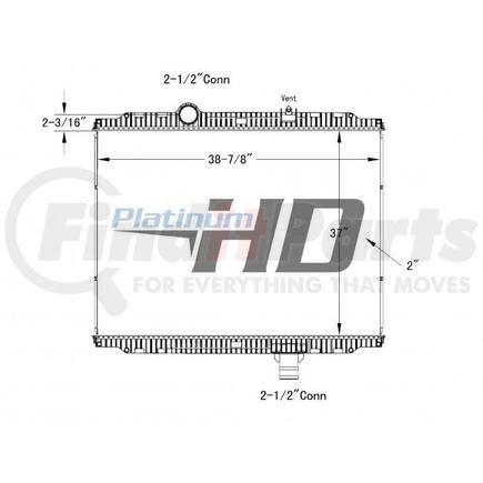 HDC010176PA by PETERBILT - Engine Oil Cooler - Plastic, Aluminum