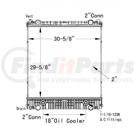 HDC010737PA by FREIGHTLINER - Radiator