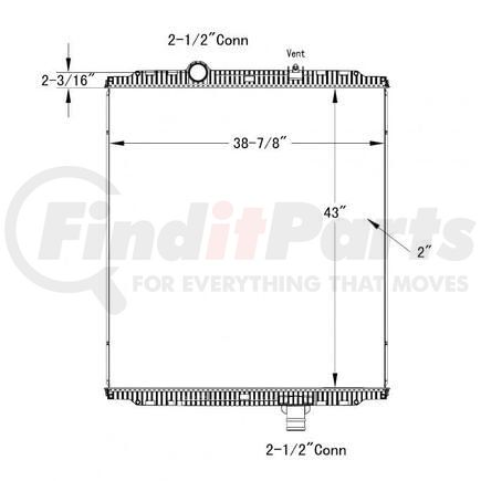 HDC010175PA by PETERBILT - Engine Oil Cooler - Plastic, Aluminum