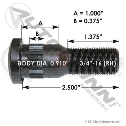 201.6097R by AUTOMANN - WHEEL STUD