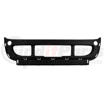 HDB010202 by FREIGHTLINER - Bumper Cover - Center Front Section, With Fog Lamp Hole, Chrome Overlay