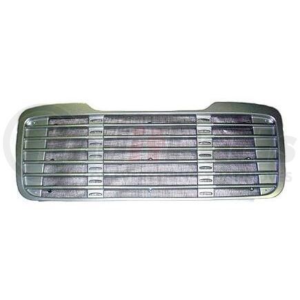 HDG010010 by FREIGHTLINER - This is a grille for a 2008 - 2011 Freightliner M2 series, bugscreen and mount kit included, painted silver.