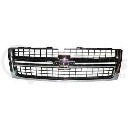 GM1200608 by GMC - GRILLE; BLACK; 07-10 SILVERADO 2500/3500 ; W/CHROME FRAME