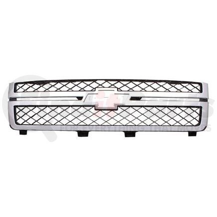 GM1200639 by GMC - GRILLE; 11-14 SILVADO 2500/3500 PLASTIC; MAT-DK GRAY W/CHR MLDG