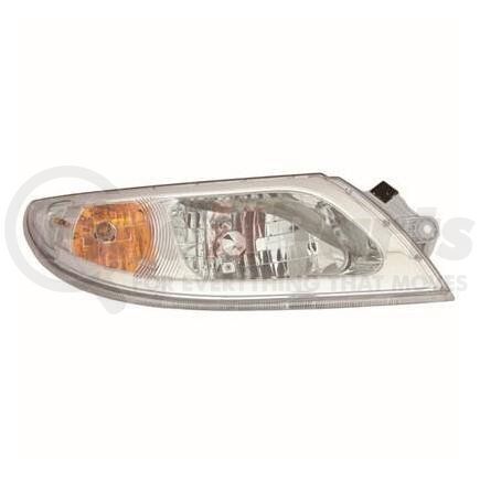 HDL010079R by NAVISTAR - This is a headlamp assembly for a 2002 - 2016 International Durastar for the right side, with a chrome bezel.