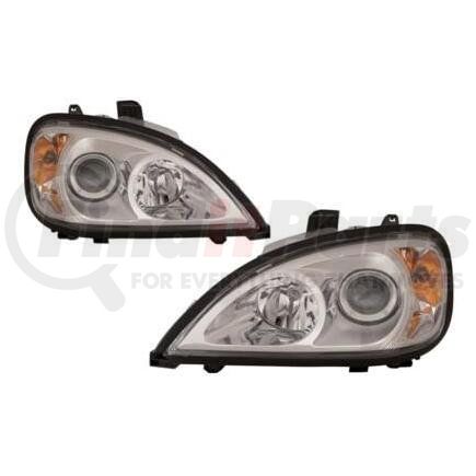 HDL00040 by FREIGHTLINER - Headlight Set - Chrome, For 1996-2015 Freightliner Columbia