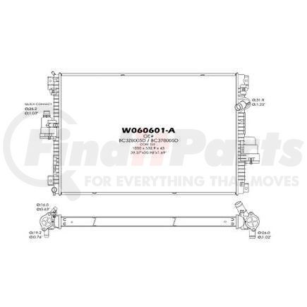 RAD13339 by FORD - RAD; 2011-16  F250-550SD; 6.7L DSL; SECONDARY COOLING SYSTEM