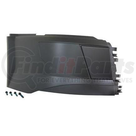 HDB010270R by VOLVO - Bumper Corner - 2015 - 2019 Volvo VNL, Black Plastic Right Side