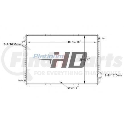 HDC010001PA by NAVISTAR - Design Style  Plastic AluminumHeight  40 15/16 InchesWidth  28 1/4 InchesDepth  2 3/16 InchesInlet  2 1/2 Inch ConnectionOutlet  2 1/2 Inch ConnectionEngine Oil Cooler  NoTrans Oil Cooler  NoMake  InternationalModel  9200, 9400I, 9900, 9