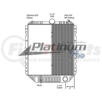 HDC010609 by NAVISTAR - Design Style  Copper Brass 3 Row Half CoreHeight  30 1/2 InchesWidth  12 3/4 InchesDepth  2 InchesInlet  2 1/2 Inch ConnectionOutlet  2 1/4 Inch ConnectionEngine Oil Cooler  NoTrans Oil Cooler  NoMake  InternationalModel  4900Start Yea