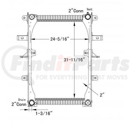 HDC010123PAF by FREIGHTLINER - Radiator