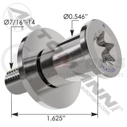 HLK2329 by AUTOMANN - Door Striker Bolt Kenworth 1.625 in.