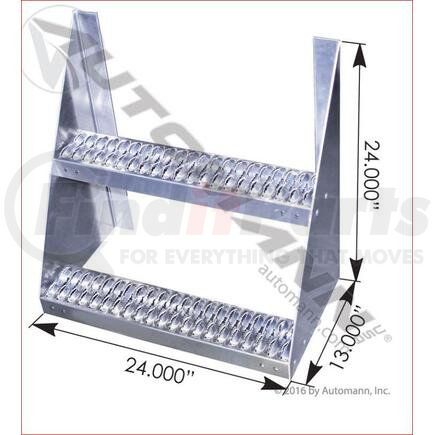 562.FS24A by AUTOMANN - FRAME STEP 24X13X24 ALUMINUM